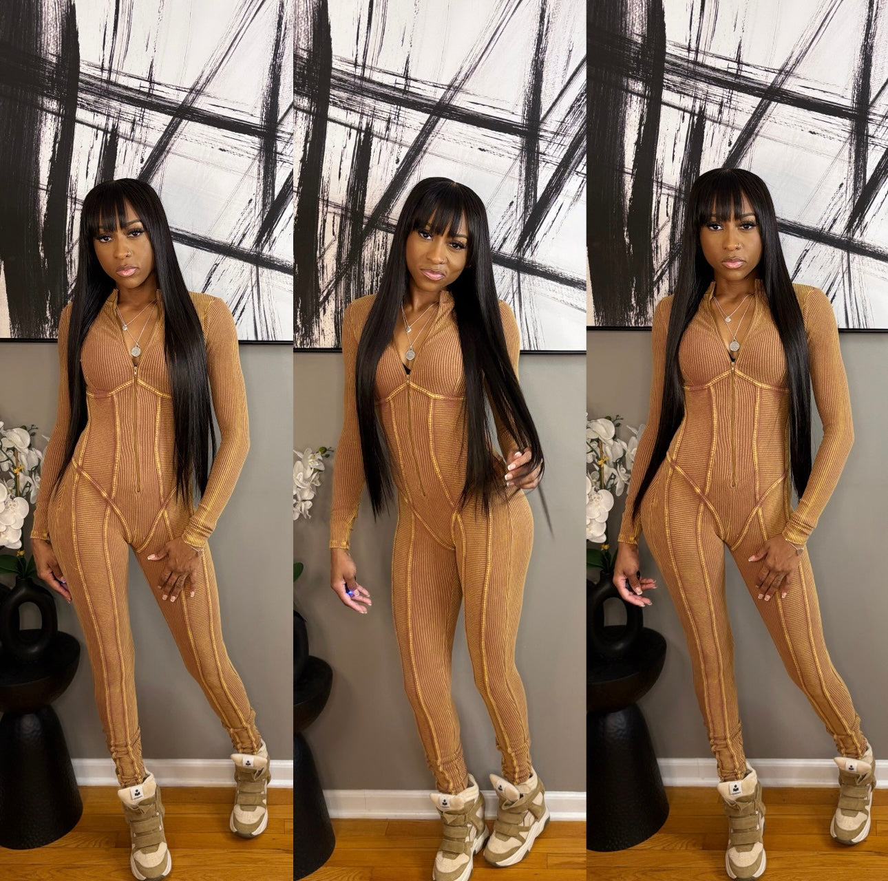 Mocha “Sizzle” Jumper