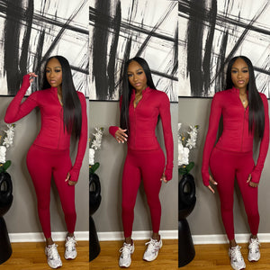 Maroon “Errand” Set