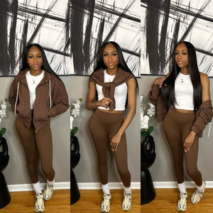 Brown “Aliza” 3PC