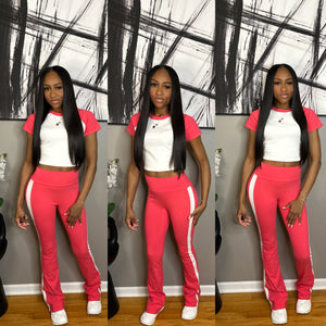 Coral/White “Rican” Set