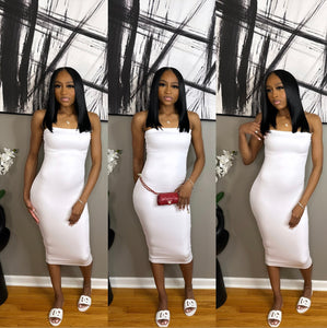 White “Double layered” Tube Dress
