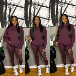 Burgundy “Lelani” Set