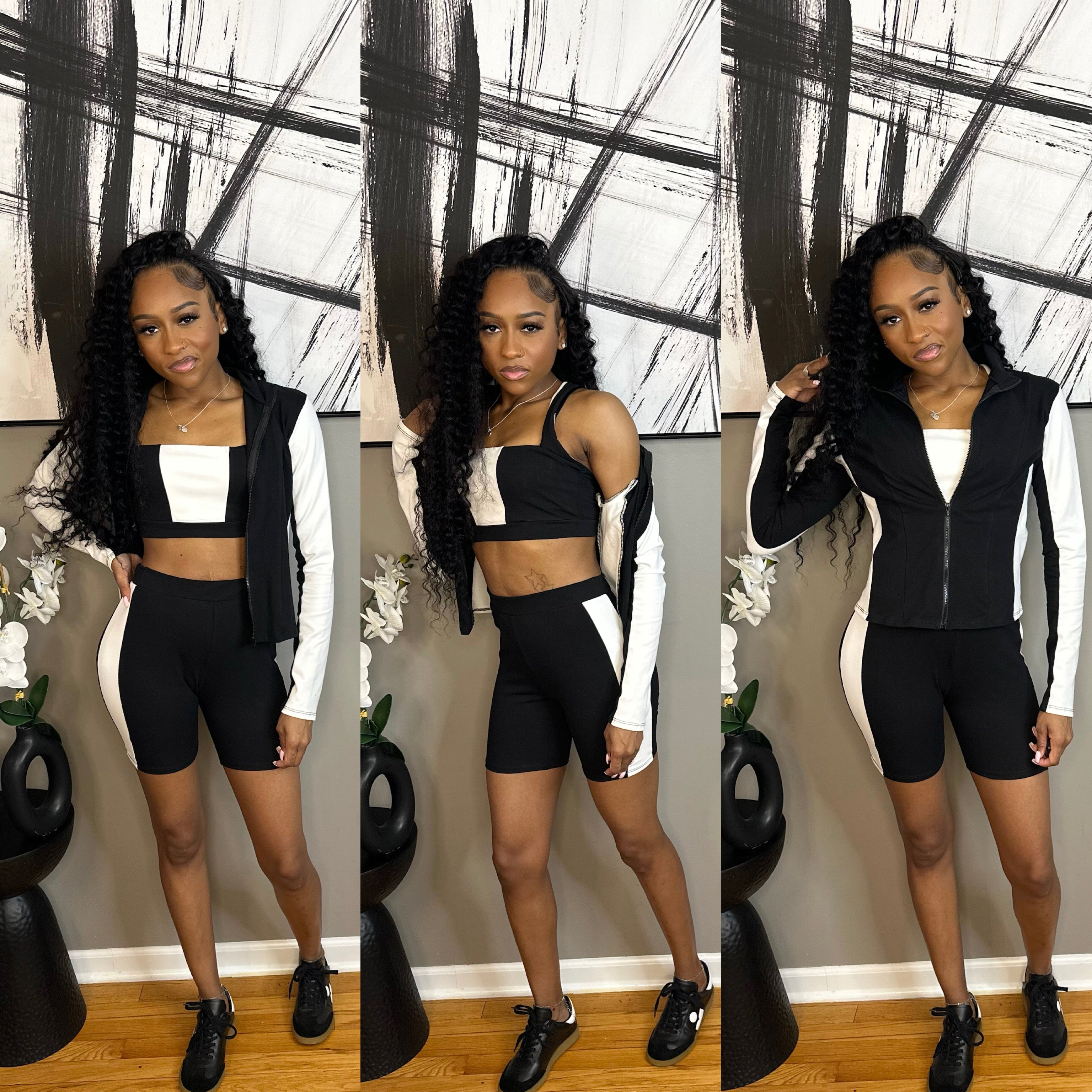 Black/White “Haze” 3PC