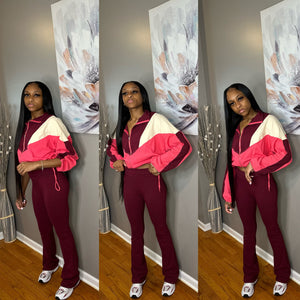 Maroon “Liyah” Set