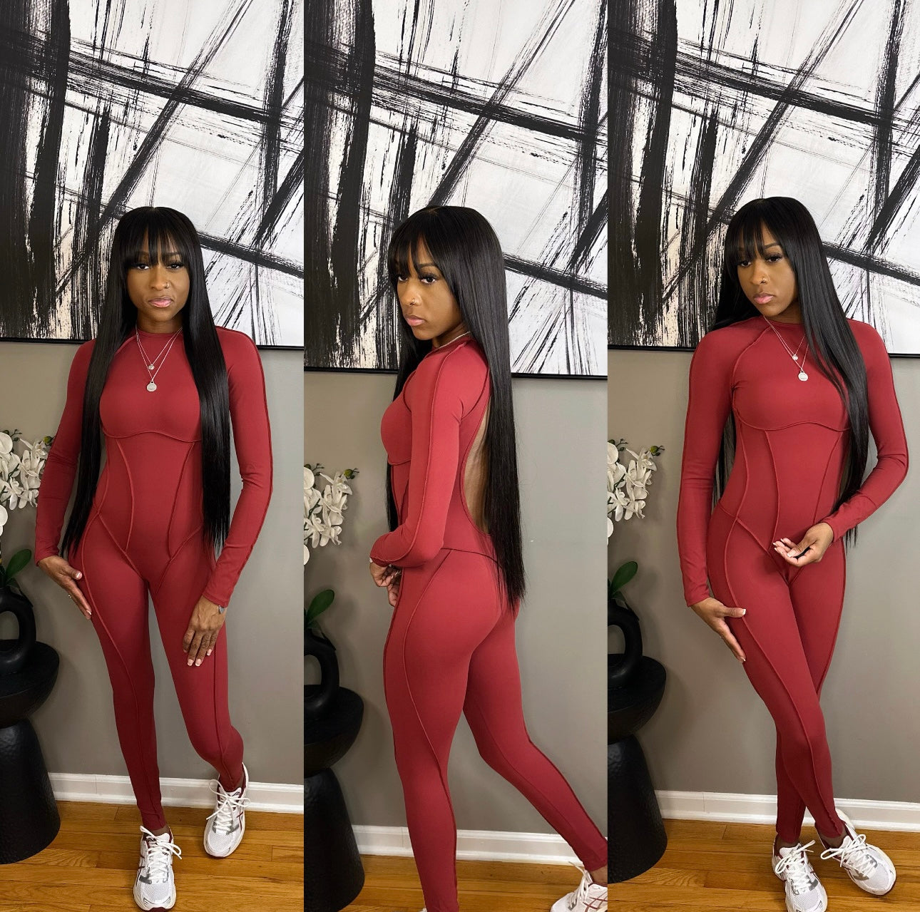 Burgundy “Milli” Jumper