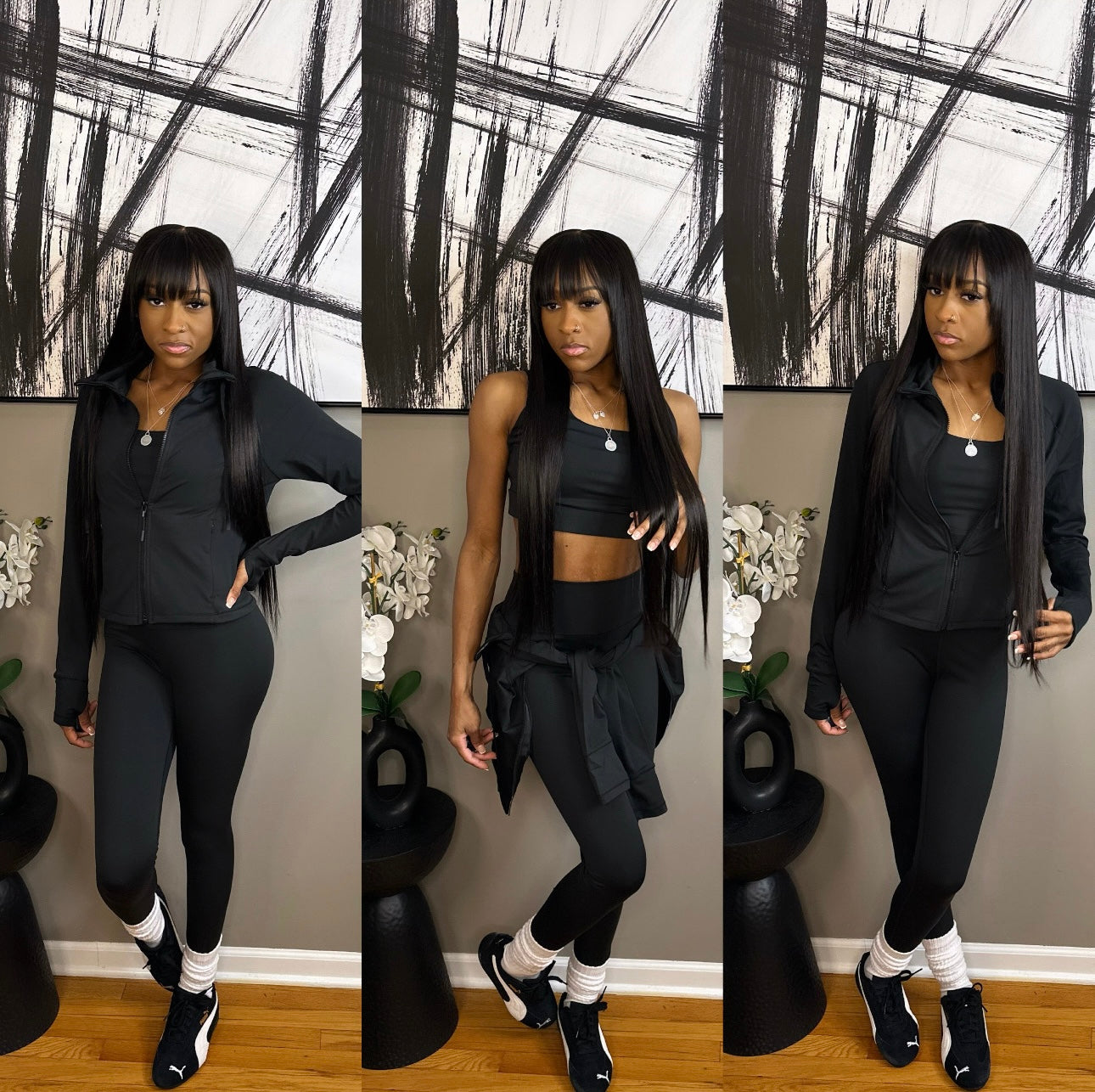 Black “Go Girl” 3PC