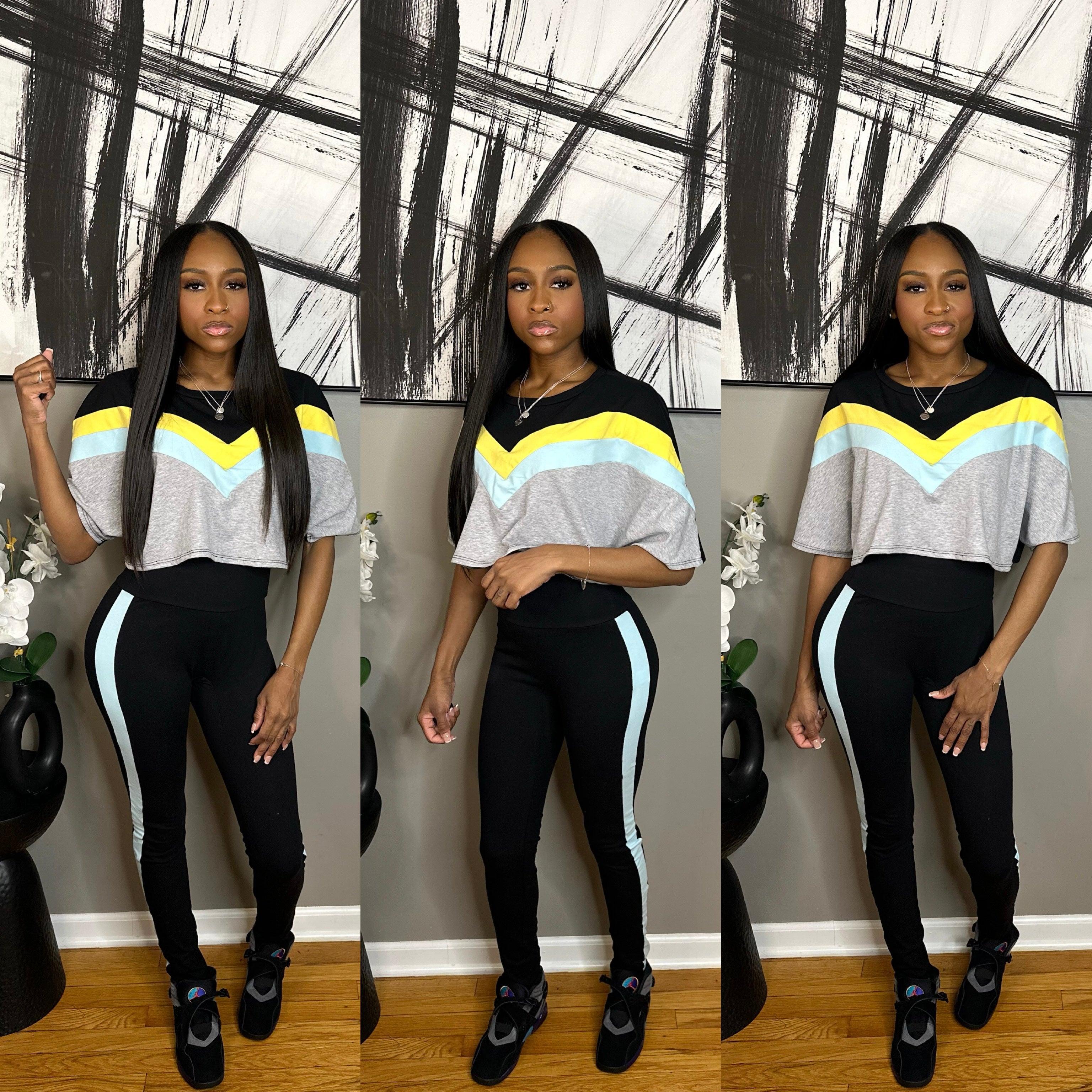 Black/Baby Blue “Banging” Set