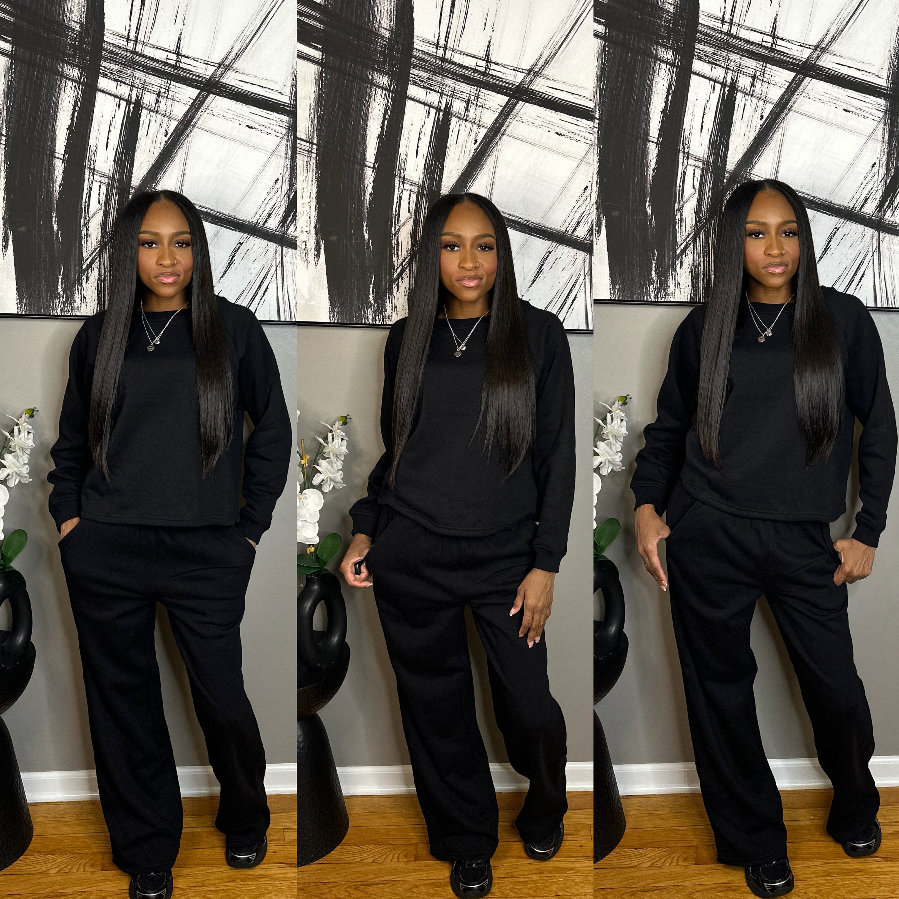 Black “Molly” Boyfriend Jogger