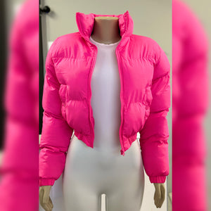 Pink Puffer Coat