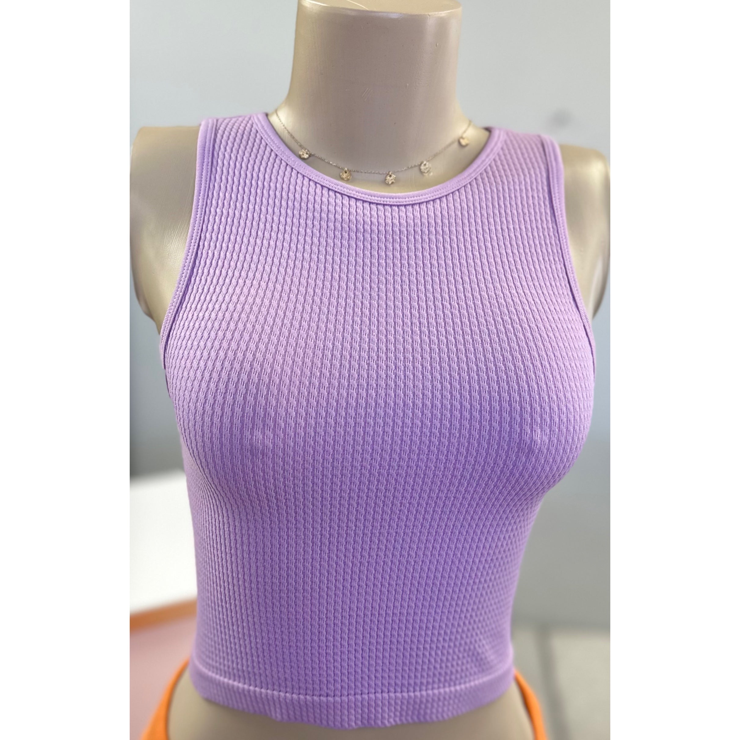 Lavender Crop Tank