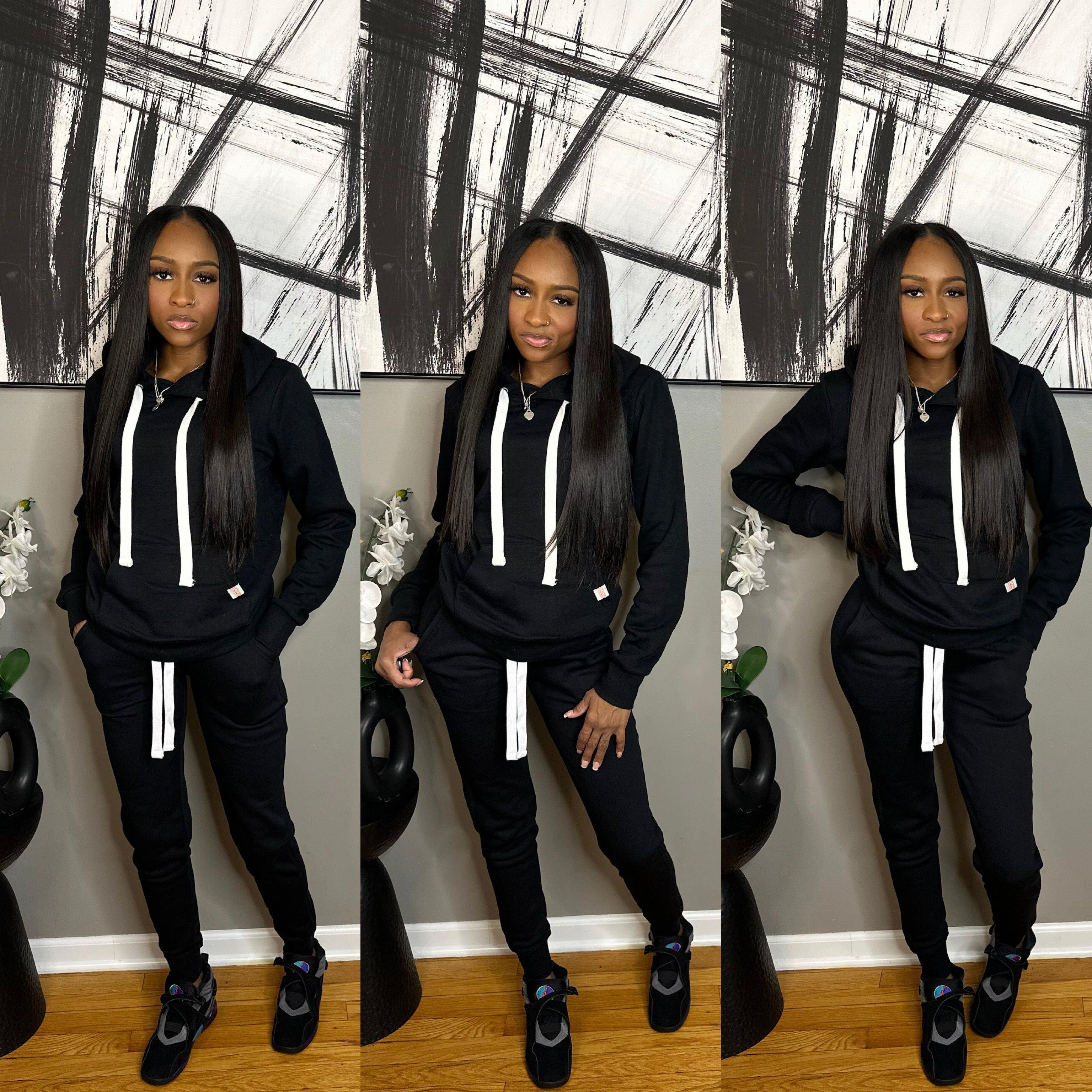 Black “Zion” Jogger Set