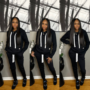 Black “Zion” Jogger Set