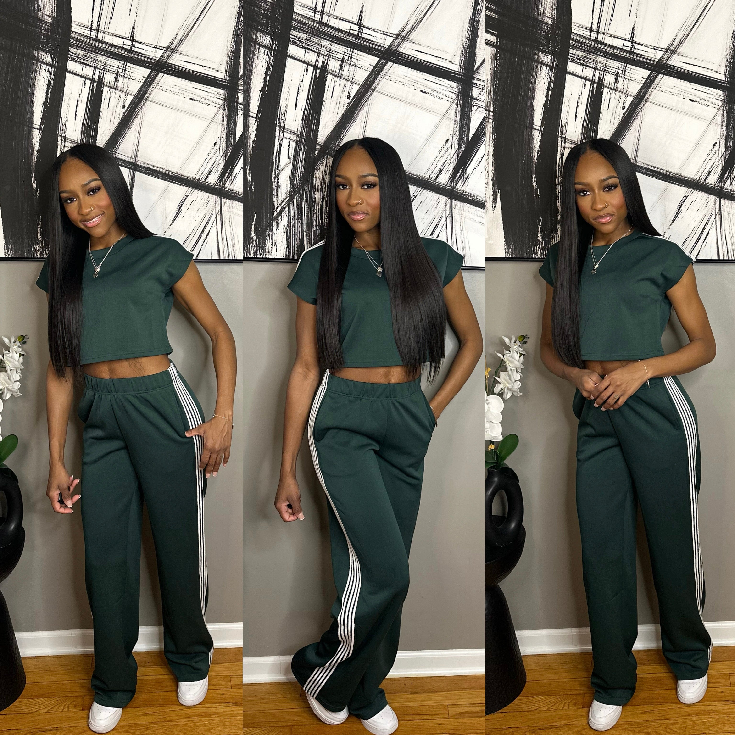 Green/White  “Miley” Set