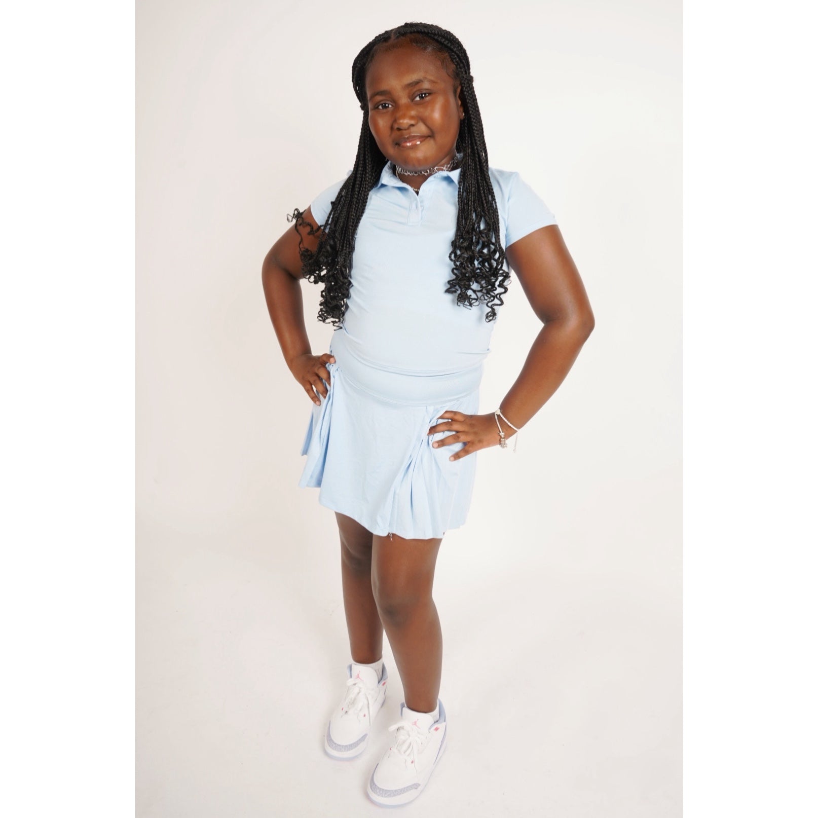 Baby Blue “Skort” Set