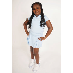 Baby Blue “Skort” Set