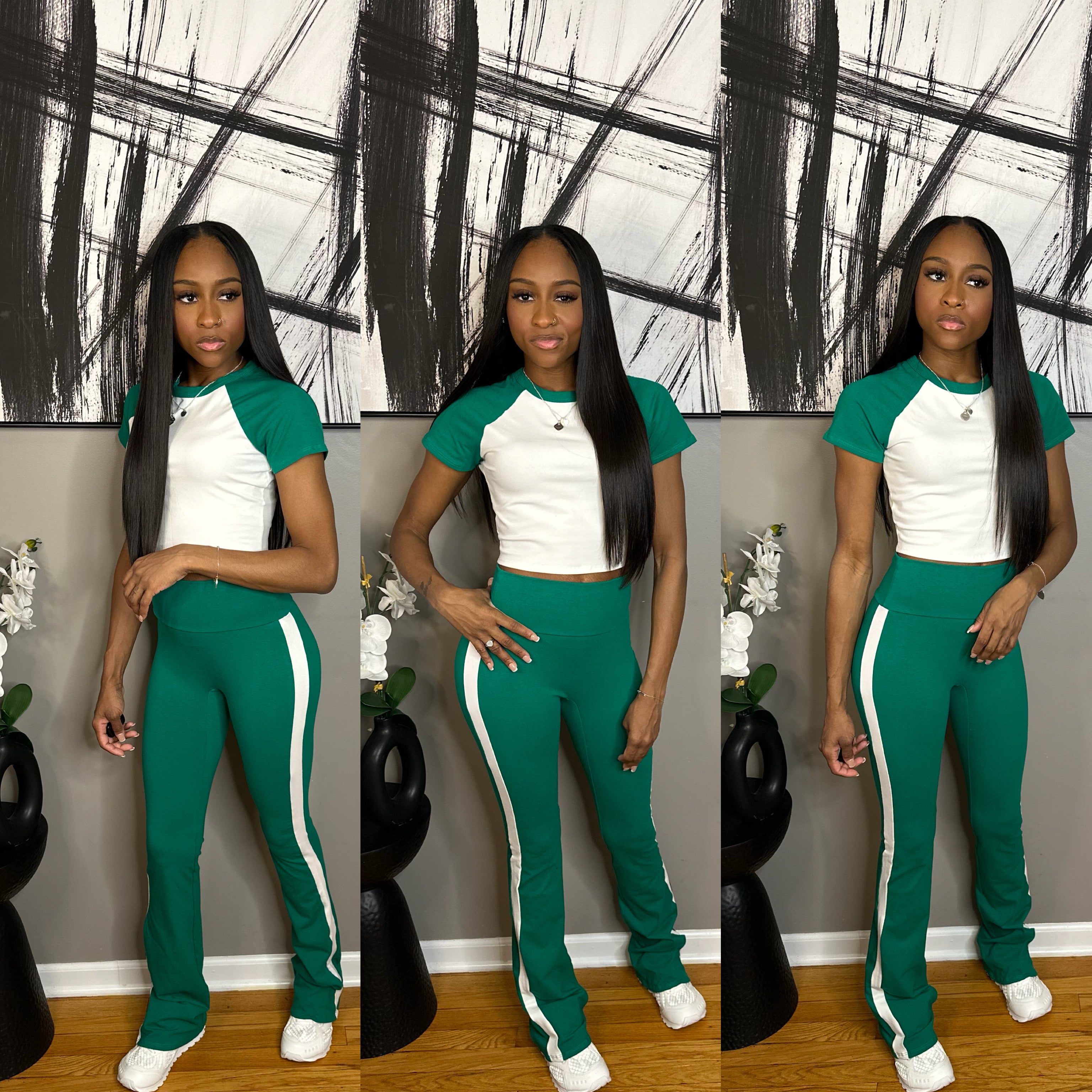 Green/White “Rican” Set