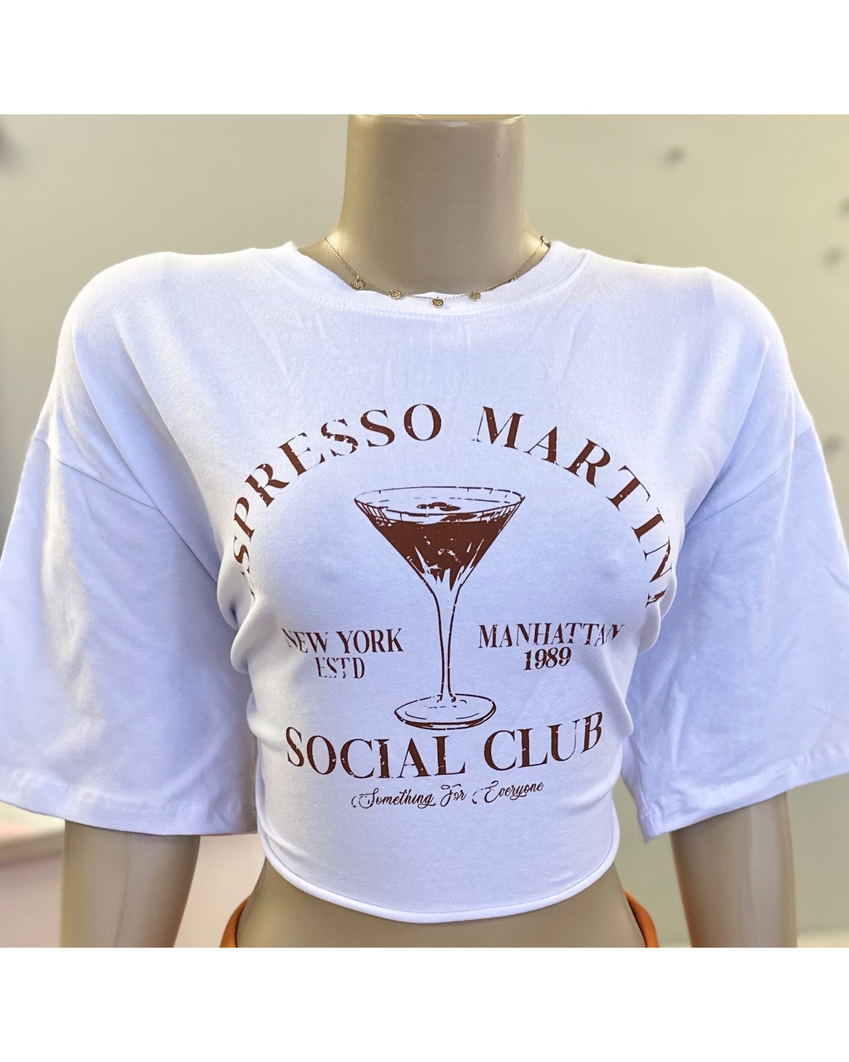 “Martini” Boxy crop top